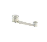 EVI Herrajes I-152-T - Butoir de porte, RETENIR, finition inox mat (stainless steel) caoutchouc transparent 70 mm