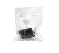 EVI Herrajes | Lot De Caoutchouc Protecteur De Rechange Pour Butée De Mur/Butées Ajustables | 2 Unités | Compatible avec le Mod. I-182/123 | Rechange D’Origine | Caoutchouc Noir