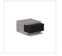 EVI Herrajes | Mini Butée De Porte Adhésive | 20 x 14 mm | Caoutchouc Noir En Silicone Naturel | Carré | Acier Inoxydabl | Forte AdhéSion | 100% fonctionnel | Mod. 197/20x14-AM