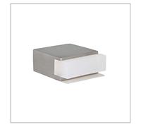EVI Herrajes | Mini Butée De Porte Adhésive | 25 x 14 mm | Caoutchouc Blanc | Carré | Acier Inoxydabl | Forte AdhéSion | 100% fonctionnel | Mod. 197/25x14-BAM