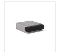 EVI Herrajes | Mini Butée De Porte Adhésive | 35 x 14 mm | Caoutchouc Noir | Carré | Acier Inoxydabl | Forte AdhéSion | 100% fonctionnel | Mod. 197/25x14-AM