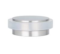 EVI Herrajes | Mini Butée De Porte Adhésive | 35x 12 mm | Caoutchouc Blanc En Silicone Naturel | Acier inoxydable Finition | Fixation Simple | 100% fonctionnel | Mod. I-140