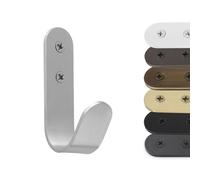 EVI Herrajes | Porte-serviette à crochet | Patère murale en Acier Inoxydable | À visser | Pour suspendre vêtements, serviettes ou accessoires | Mod. 173CTAM