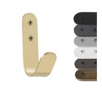 EVI Herrajes | Porte-serviette à crochet | Patère murale en Laiton | À visser | Pour suspendre vêtements, serviettes ou accessoires | Mod. 173CTLMT