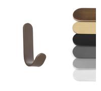 EVI Herrajes | Porte-serviette à crochet | Patère murale en Laiton | Finition Rustique | Adhésive | Pour suspendre vêtements, serviettes ou accessoires | Mod. 183ADLRU