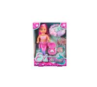Simba Poupée mannequin Evi Love Sirène et sa Perle – Cheveux roses