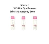 Évian ® 50 ml d'eau naturelle minerale brumisateur facial lot de 3 spray action windfächer sommeraktion 2014