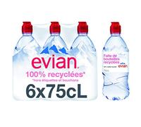 Evian Eau Minérale Naturelle Bouteilles Pack de 6 x 75 cl