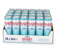 EVIAN Eau minérale pétillante Pack 24 x 33cl