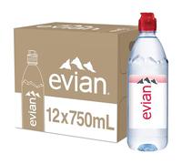 EVIAN evian Lot de 12 bouchons d'eau minérale naturelle 75 cl