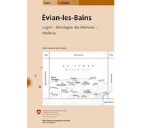 Evian les bains 1/25 000 - Collectif - Office Federal De Topographie Suisse - broché - Atlas / carte