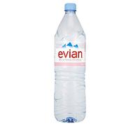 Evian Lot de 24 bouteilles d'eau minérale morte 1,5 l