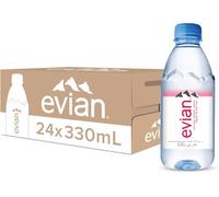 Evian Lot de 24 bouteilles d'eau minérale Still 330 ml