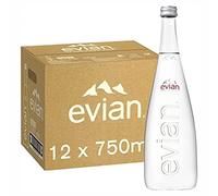 evian Still Lot de 12 bouteilles d'eau minérale en verre 750 ml
