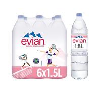 Evian Still Natural Eau minérale 1,5 L (lot de 6)
