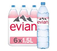 Evian Still Natural Eau minérale 1,5 L (lot de 6)