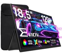 EVICIV Écran Portable 18,5 Pouces 120Hz avec VESA & béquille, 125% sRGB 1080P 2000:1 FHD FreeSync IPS Grand Jeux Moniteur d'ordinateur avec USB C Mini HDMI pour Laptop/PC/Phone/Console de Jeu