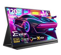 EVICIV Ecran Portable 2.5K 120Hz 16 Pouces Moniteur Mobile avec VESA & Housse de Protection, 2560 * 1600 16:10 1200:1 500Nits Boîtier en Aluminium uni Écran IPS pour Ordinateur Portable/PC/Téléphone