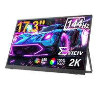 EVICIV Ecran Portable 2K 144Hz 17,3 Pouces Grand Moniteur Mobile avec VESA & Housse de Protection, 2560 * 1440 Boîtier en Aluminium uni Écran IPS pour Ordinateur Portable/PC/Téléphone