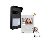 Evicom - Kit interphone vidéo soul 1 appel avec moniteur wifi noir GS5110/ART4W/L