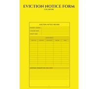 Eviction Notice Forms Book: Ready-to-Use Legal Templates for Landlords & Property Managers to Document Tenant Evictions & Lease Terminations