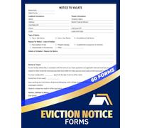 Eviction Notice Forms: Landlord Tenancy Termination, Rental Move-Out Notices & Proof of Service Documentation | 60 Forms