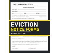 Eviction Notice Forms: Landlord to Tenant Notice to Quit | 120 Pages.