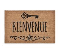EVIDECO 1400995 Abri Tapis de Porte Tapis Bienvenue Brown 40 x 60 cm Naturel