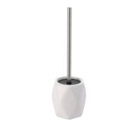 Evideco Brosse/Brosse à Dents avec Relief de Diamant en grès Blanc, Pierre, Ø11 x 37 cm
