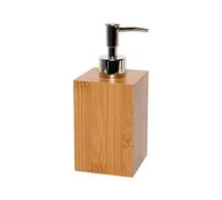 EVIDECO Ecobio Distributeur carré de Savon et de Lotion en Bambou Marron 100% 7,1 x 7,09 cm