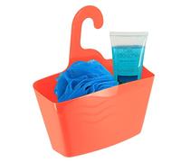 Evideco French Home Goods Panier de douche en plastique à suspendre Orange