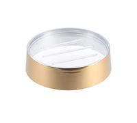 EVIDECO Golden Collection Porte-Savon de Bain PS 100% Plastique polystyrène 4,5 D x 1,4 H