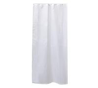 EVIDECO Rideau de Douche résistant à la moisissure - Taille étroite : 48 x 72 cm - 8 Anneaux Assortis - Blanc - 100% Polyester - 120 x 180 cm
