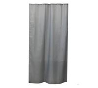 EVIDECO Rideau de Douche résistant à la moisissure - Taille étroite : 48 x 72 cm - 8 Anneaux Assortis - Gris - 100% Polyester - 120 x 180 cm