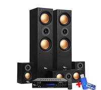 Evidence Acoustics Ensemble Home-Cinéma EA950-PG - 5 Enceintes 850W Ampli 5.2, USB BT FM - 4 x75W, 3 x20W+ Clé USB 32G