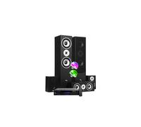 Evidence Acoustics Home-Cinéma EA850-BK 5.1 - Ensemble 5 enceintes + Amplificateur Karaoke Bluetooth USB