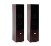 pack enceintes hifi/home-cinéma - evidence acoustics ea700-wal - 2x500w pmpo - bass reflex 3 voies - noyer - câble 5m