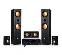 Evidence Acoustics Pack Home Cinéma 5.1 850W Bluetooth Colonnes Ampli USB Karaoké Noir + Clé USB 32 Go