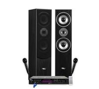 Evidence Acoustics Pack Karaoké STAR5 Colonnes HiFi 1000W PMPO Ampli 2x50W Bluetooth USB FM 2 Micros