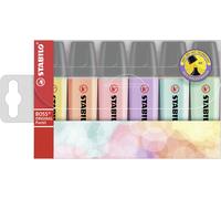 STABILO Boss Original Pastel marqueur 6 pièce(s) Pointe biseautée Lilas, Menthe, Pêche, Rose, Turquoise, Jaune