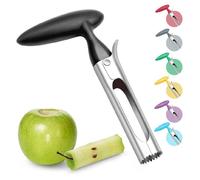 Évideur à pommes - Manche en ABS, lame dentelée en acier inoxydable - Noir