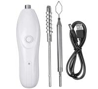 Évideur de courgettes, vide-légumes électrique 1200 mAh rechargeable par USB pour courgettes ABS avec 2 couteaux en acier inoxydable, également idéal pour écailler le poisson dans la cuisine, outils