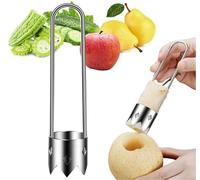 Évideur de fruits et légumes, évideur de poivre en acier inoxydable, évideur de graines de poivron rouge, outil multifonction d'évideur de poire, évideur rapide de fruits et légumes pour la cuisine