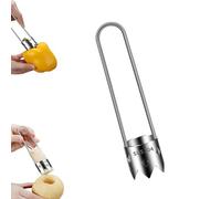 Évideur de fruits et légumes, evideur de poivrons rouges, évideur de fruits en acier inoxydable, éplucheur de pommes avec poignée ergonomique, ustensile de cuisine pour fruits et légumes (1)