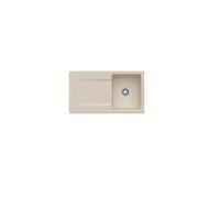 Evier 1 bac VILLEROY ET BOCH Siluet 50 Almond CeramicPlus - Avec vidage automatique