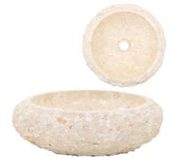 Évier 40 x 12 cm Marbre Crème