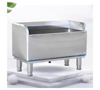 Évier à balais en acier inoxydable avec cuve profonde, évier de sol commercial 304 avec bonde et crépine pour une évacuation facile de l'eau, argent, 80 x 41 x 60 cm - Idéal pour les restaur