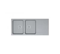 Evier à encaster en tectonite 2 cuves 1 égouttoir Orion Urban Grey FRANKE