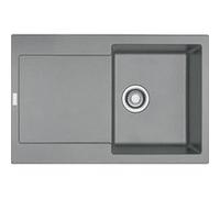 Evier à encastrer 1 bac FRANKE Maris Fragranit avec vidage manuel 78 x 50 cm Stone Gris foncé G