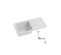 Evier à encastrer 1 bac JACOB DELAFON Gaspard avec système de vidage